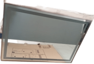 ESPEJO RECTANGULAR LED 100X70 MARCO PLATEADO